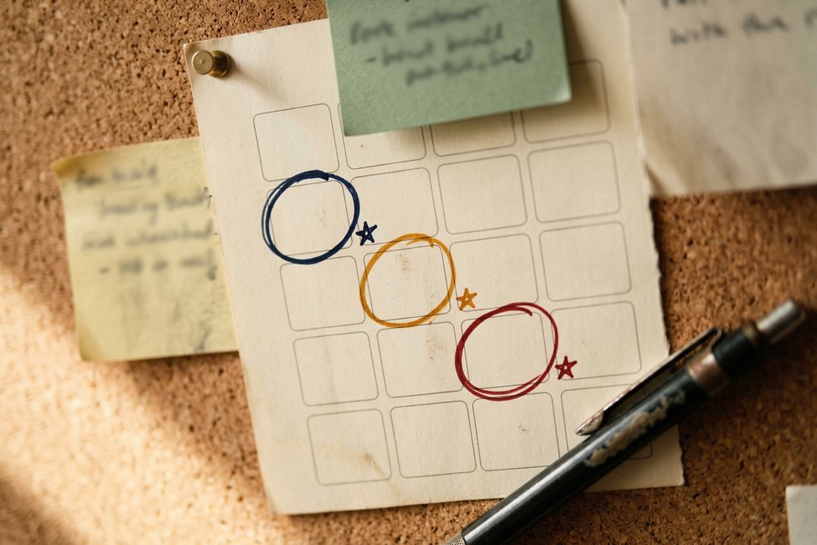 Calendar timeline showing key dates in a 21-month balance transfer payoff plan