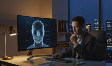 Person securing their digital identity on a laptop with a shield and lock icon overlay