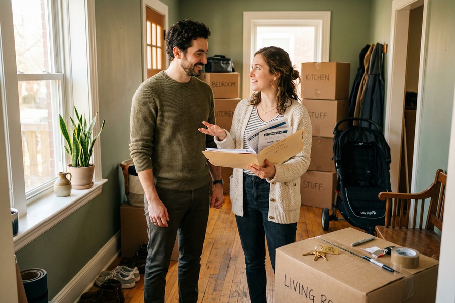 Side-by-side comparison of a messy unbudgeted spending month versus an organized zero-based budget