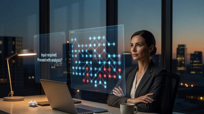 Agentic AI vs Copilot AI comparison showing autonomous agent and assistant-style AI models side by side