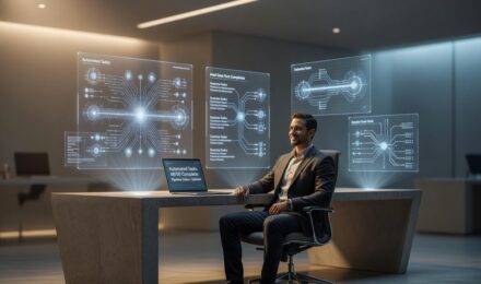AI agents automating traditional software workflows on a digital interface