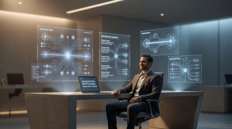 AI agents automating traditional software workflows on a digital interface