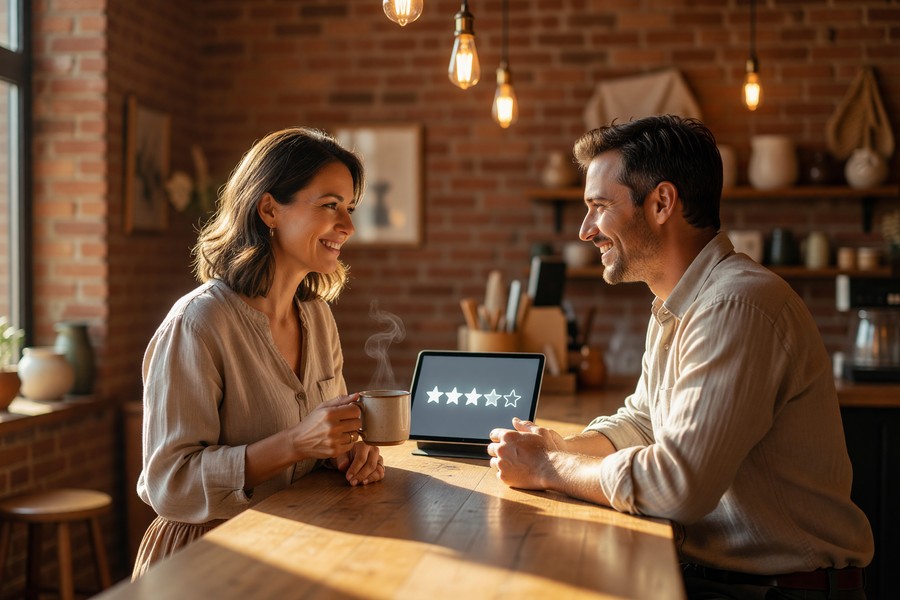Graph showing small business support ticket volume before and after AI chatbot deployment
