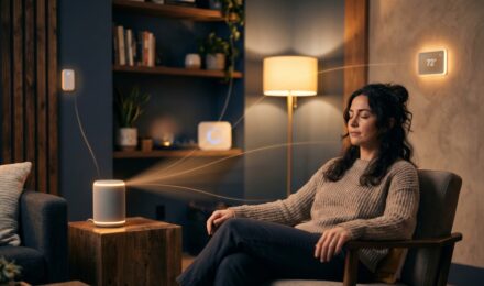 Ambient computing smart home environment with seamlessly integrated invisible technology