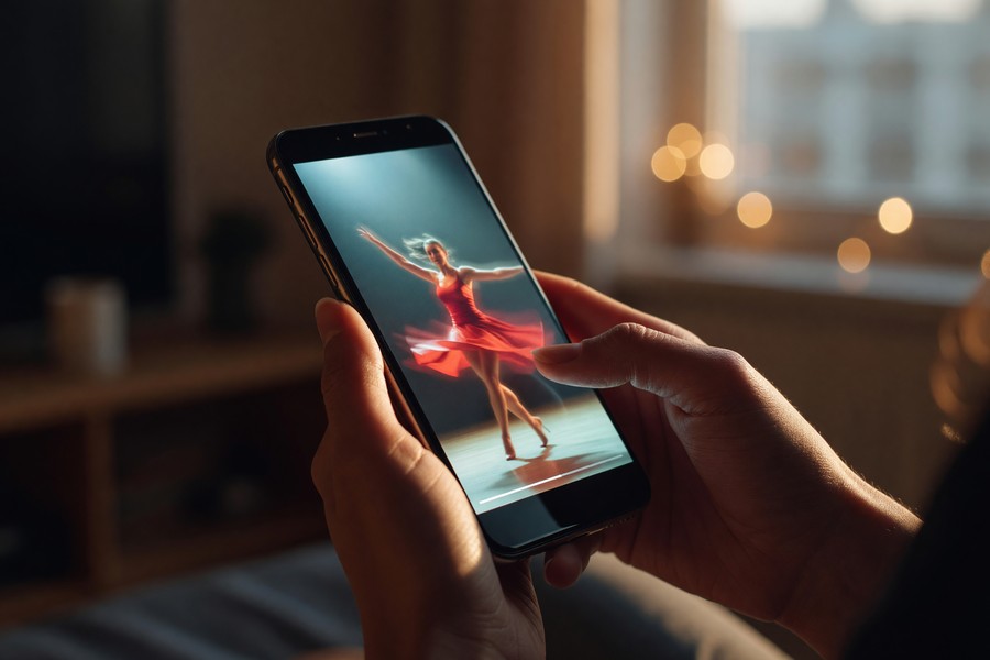 Diagram showing 9:16 safe zone layout with UI overlay positions for Instagram Reels and TikTok