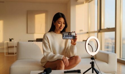 Best auto caption video apps for social media displayed on a smartphone screen