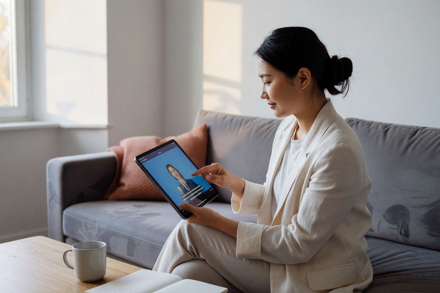 Screenshot showing caption styling options inside Submagic's short-form video editor dashboard