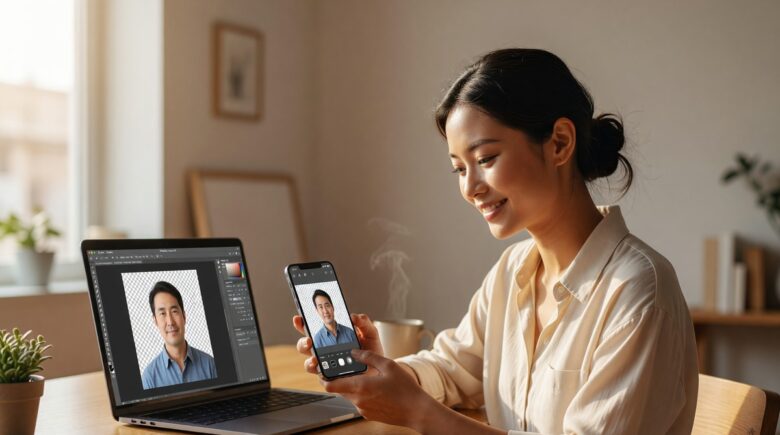 Best background remover apps for mobile phones displayed on iPhone and Android screens