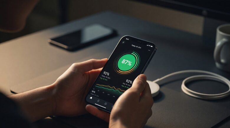 Best battery health monitor app displayed on a smartphone screen