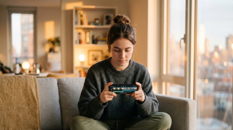Best merge video clips apps on a smartphone screen showing combined video timeline