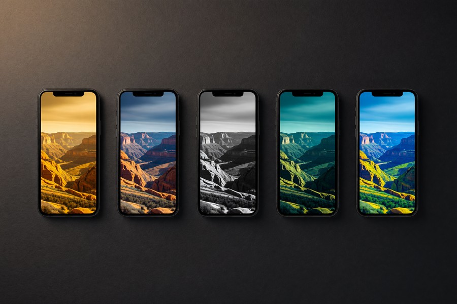Professional photographer editing ProRAW files in Adobe Lightroom Mobile on iPhone 15 Pro