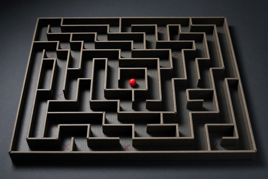 Screenshot mockup showing a six-step cancellation flow with multiple confirmation screens and deflection prompts