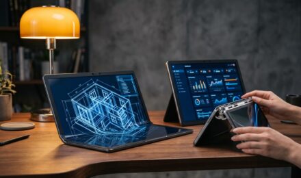 Foldable display technology in 2026 shown across laptops, wearables, and automotive screens