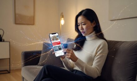 Visual diagram showing how content algorithms filter and personalize online content for users