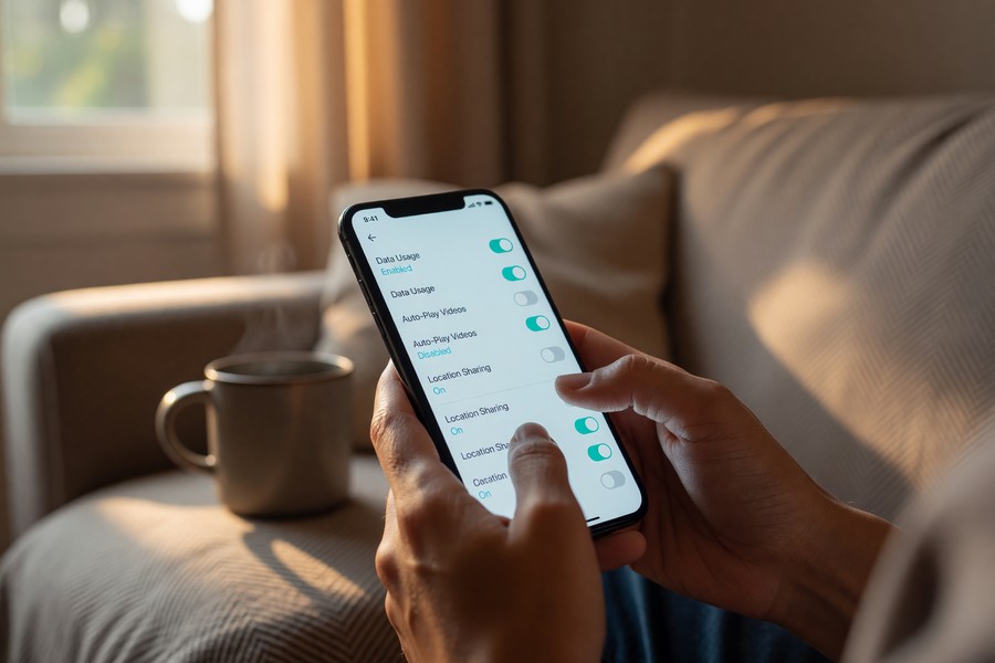 Screenshot mockup of major platform algorithm preference control panels side by side, showing available user settings