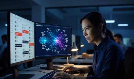 Online platforms managing AI generated content with moderation tools and detection systems