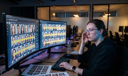 AI generated content platforms moderation and detection tools on a digital screen