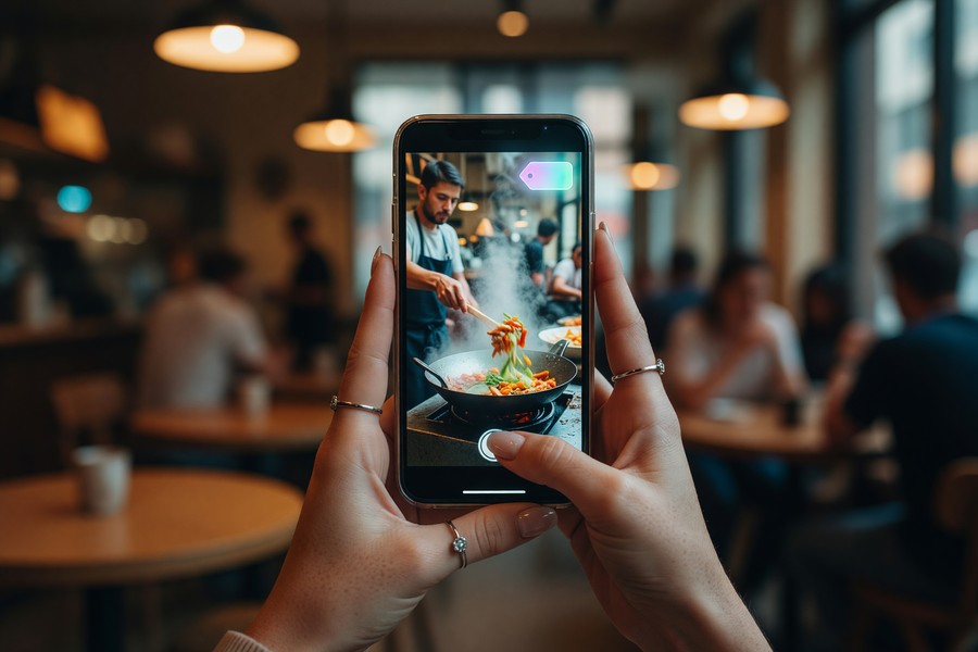 Side-by-side comparison of YouTube and TikTok AI content disclosure labels as shown to viewers