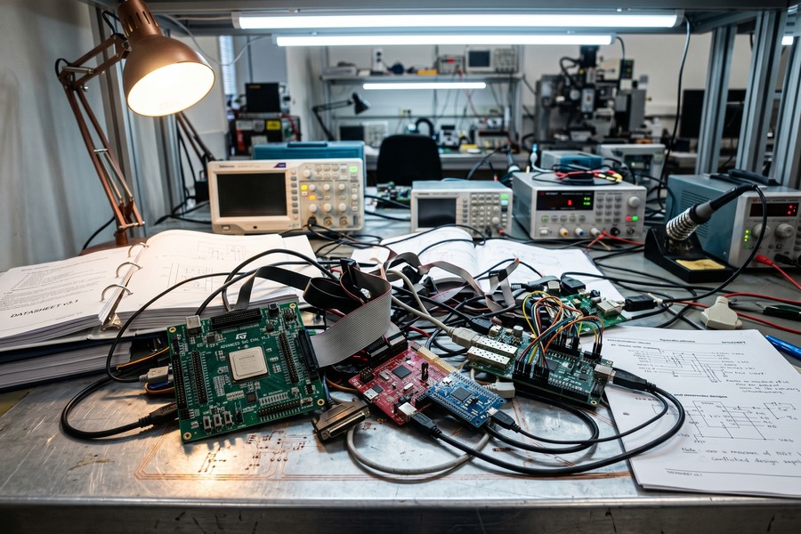 Diagram showing the software stack gap between conventional deep learning frameworks and neuromorphic chip programming environments