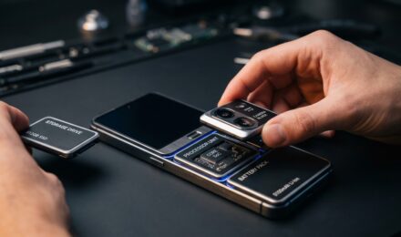 Stackable modular smartphone with detachable components showcasing modular smartphone design 2026