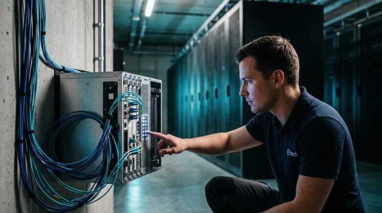 Diagram illustrating how edge computing processes data closer to the source across a distributed network