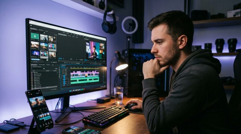 Kinemaster vs CapCut Pro side-by-side comparison on a smartphone screen