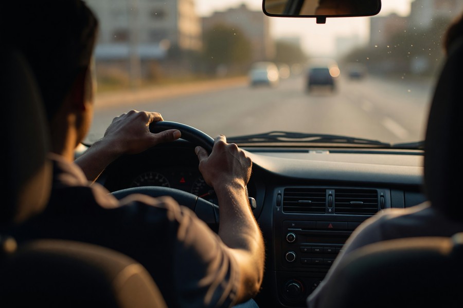 Smartphone GPS mileage tracking map showing gig driver route history