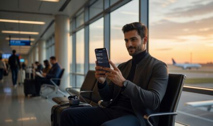 Smartphone displaying network signal bars with phone network signal tools settings menu open