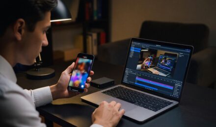 Phone screen recorder app interface compared to a dedicated capture app on a smartphone