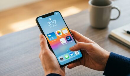 Phone widget apps displayed on a home screen next to lock screen shortcuts comparison