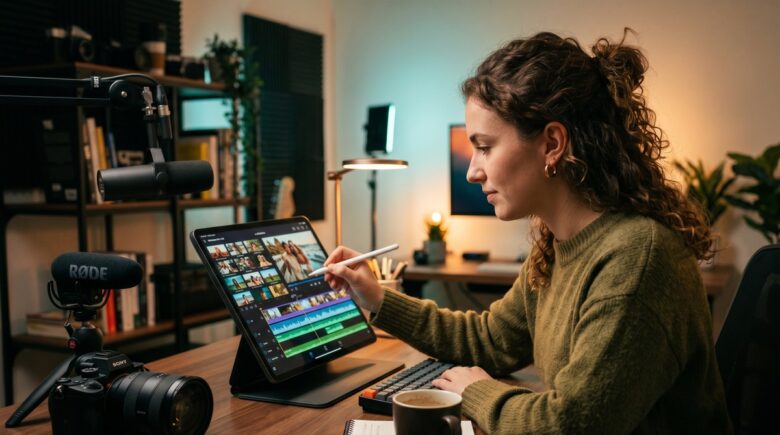 Premiere Rush vs DaVinci Resolve Mobile app comparison on a smartphone screen