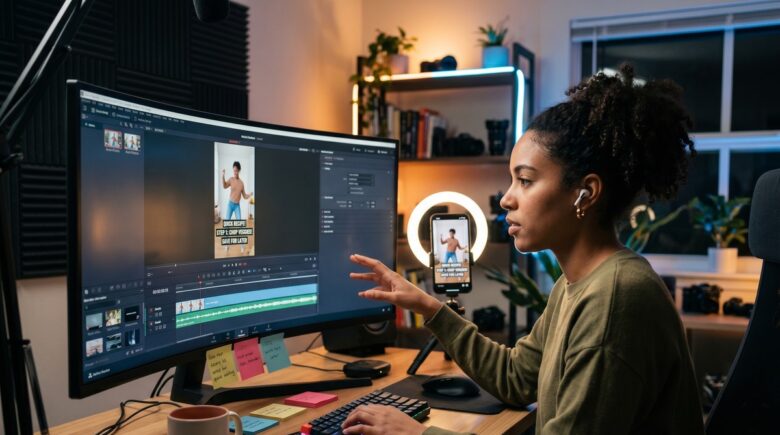 Best YouTube Shorts editing apps with auto-generated hooks and captions on a smartphone screen