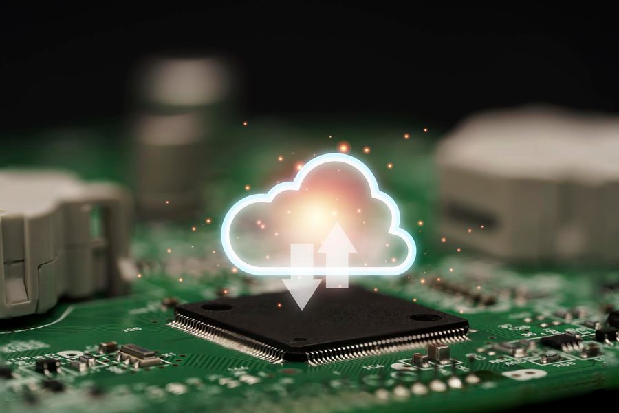 On-device AI processing keeps data localized; cloud AI requires transmission and storage