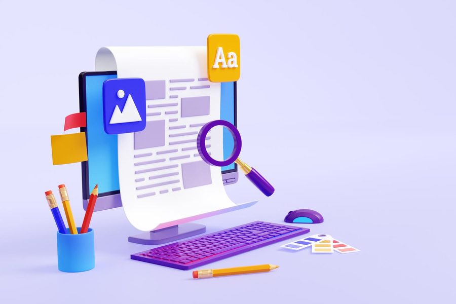 Image: A workflow diagram showing AI draft → human review → user testing → publish